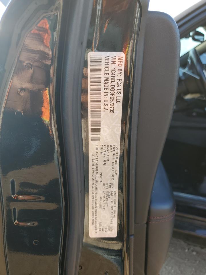 2023 Dodge Durango Gt VIN: 1C4RDJDG9PC572735 Lot: 80856225