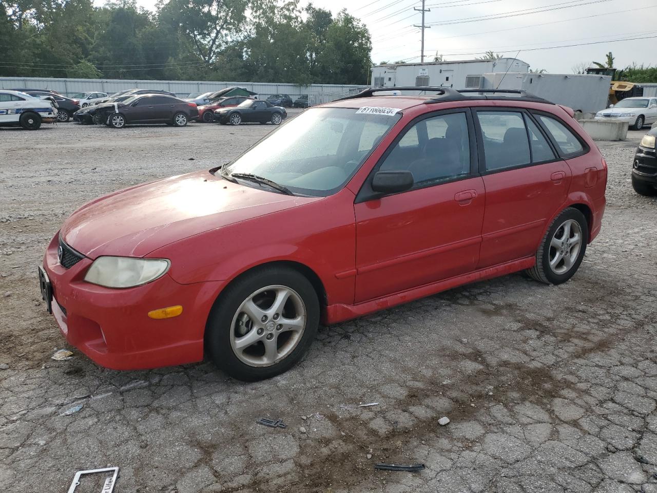 2002 Mazda Protege Pr5 red null gas JM1BJ245X21473618 photo #1