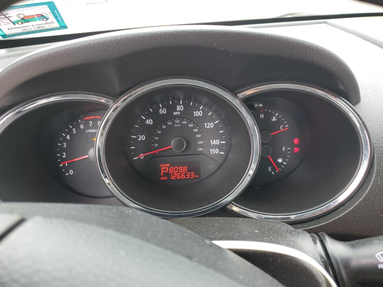 2013 Kia Sorento Lx VIN: 5XYKT3A6XDG416321 Lot: 80784675