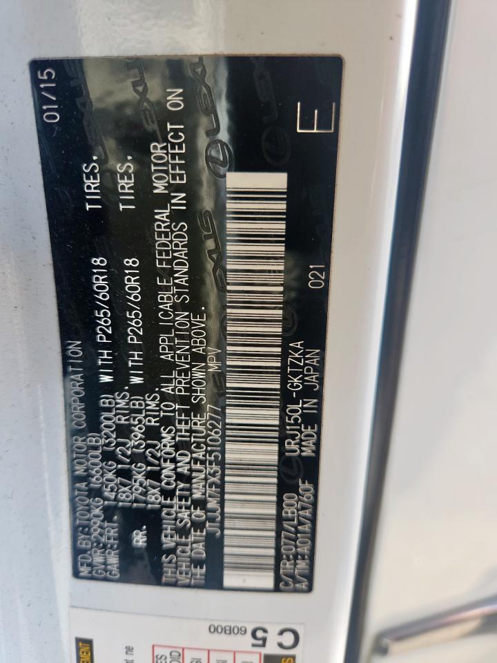 2015 Lexus Gx 460 Premium VIN: JTJJM7FX3F5106277 Lot: 80446835