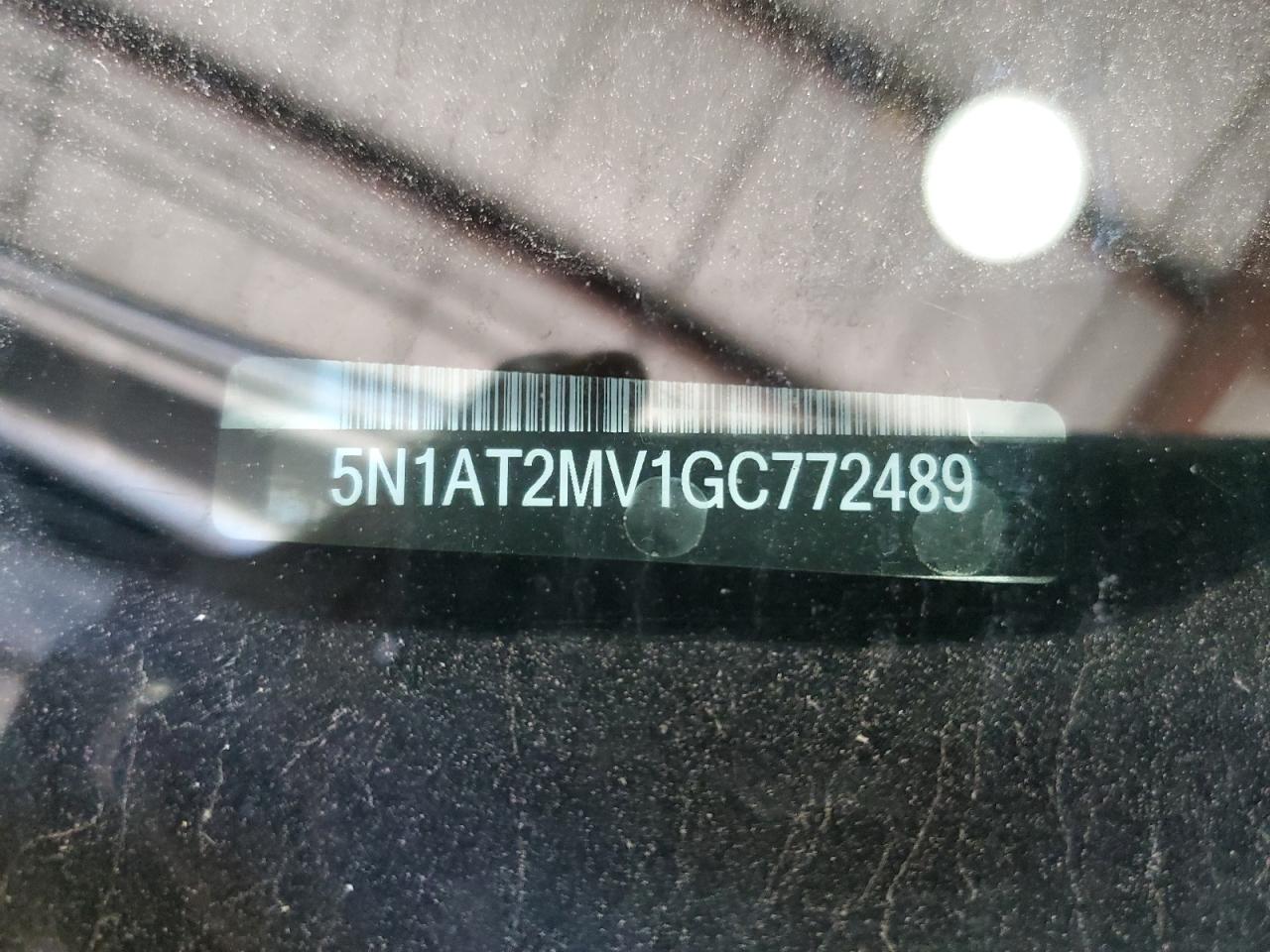 2016 Nissan Rogue S VIN: 5N1AT2MV1GC772489 Lot: 80816715