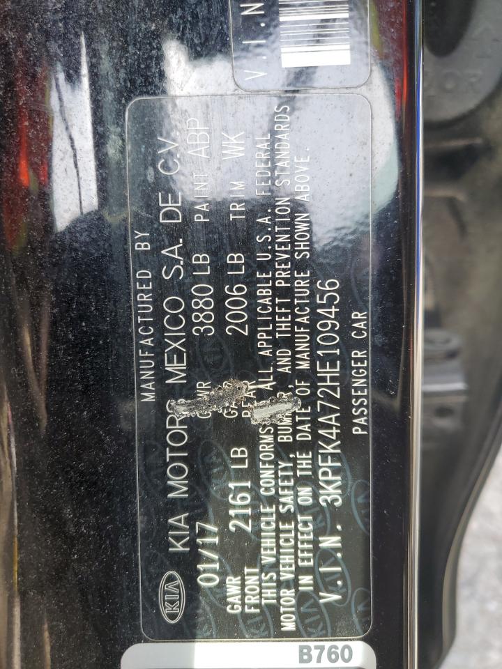 2017 Kia Forte Lx VIN: 3KPFK4A72HE109456 Lot: 81767165