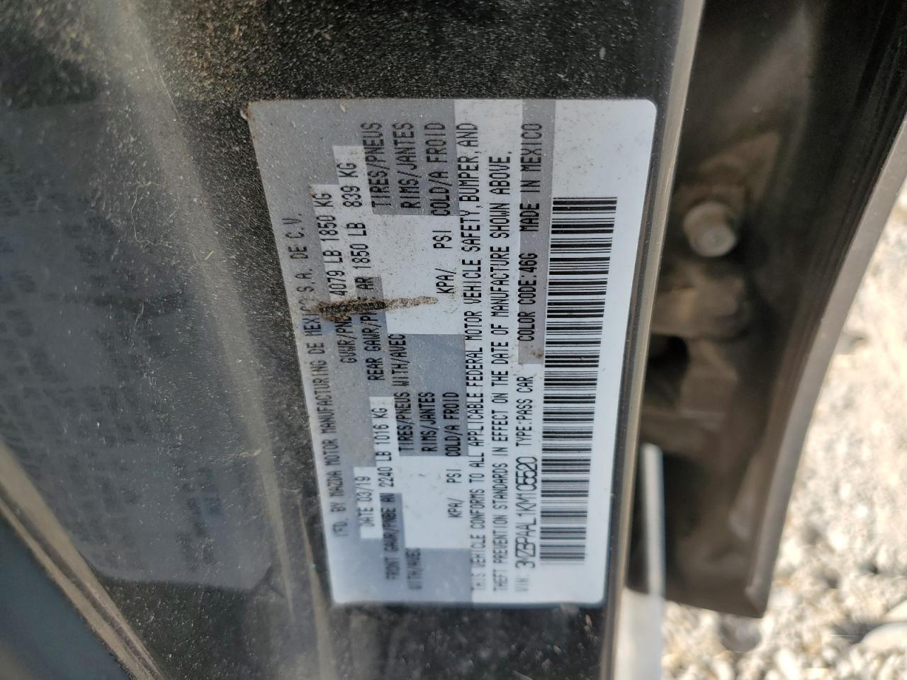 2019 Mazda 3 Select VIN: 3MZBPAAL1KM105520 Lot: 82102745