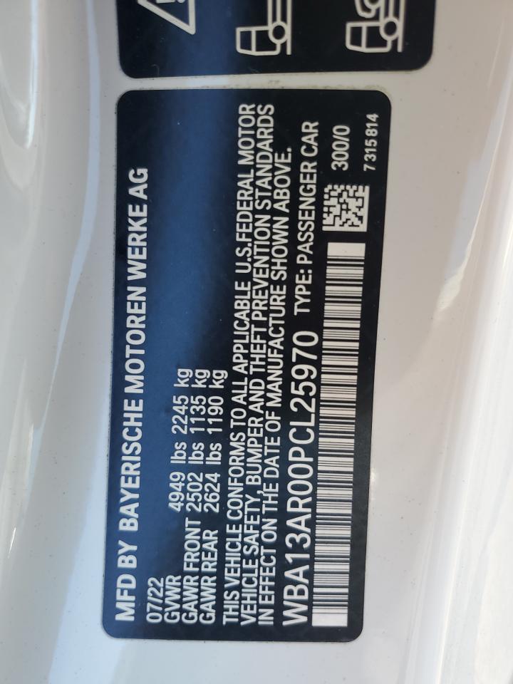 2023 BMW M440Xi VIN: WBA13AR00PCL25970 Lot: 80570955