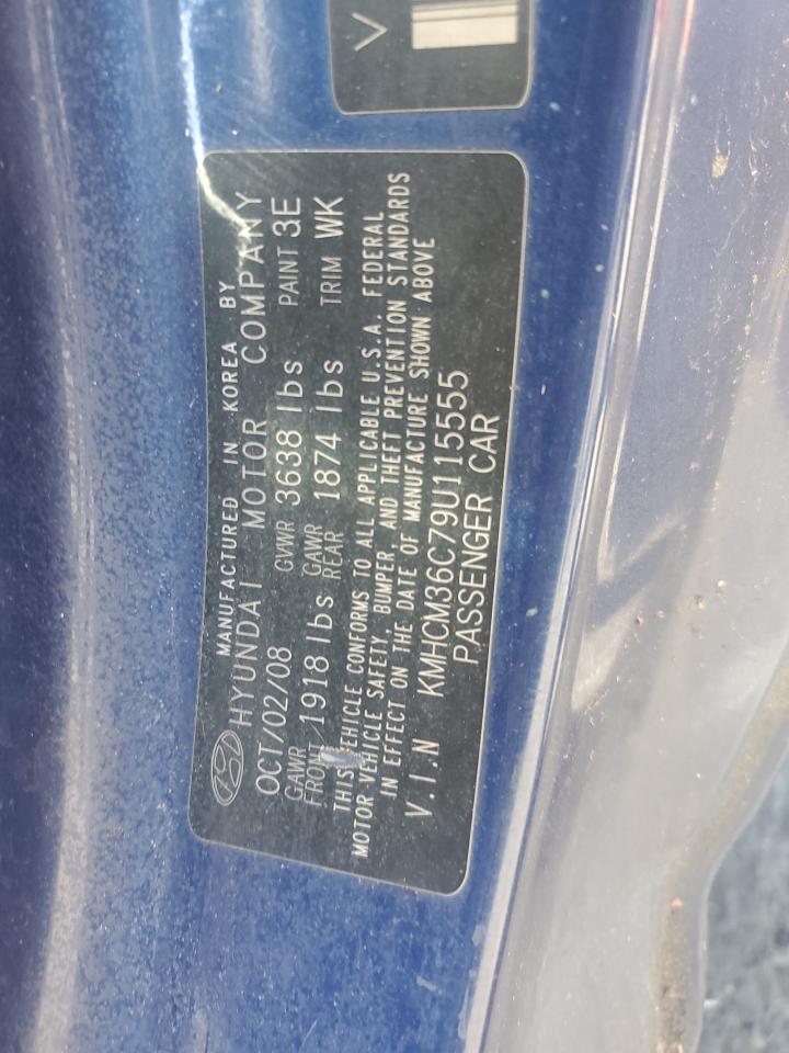 2009 Hyundai Accent Gs VIN: KMHCM36C79U115555 Lot: 81895375