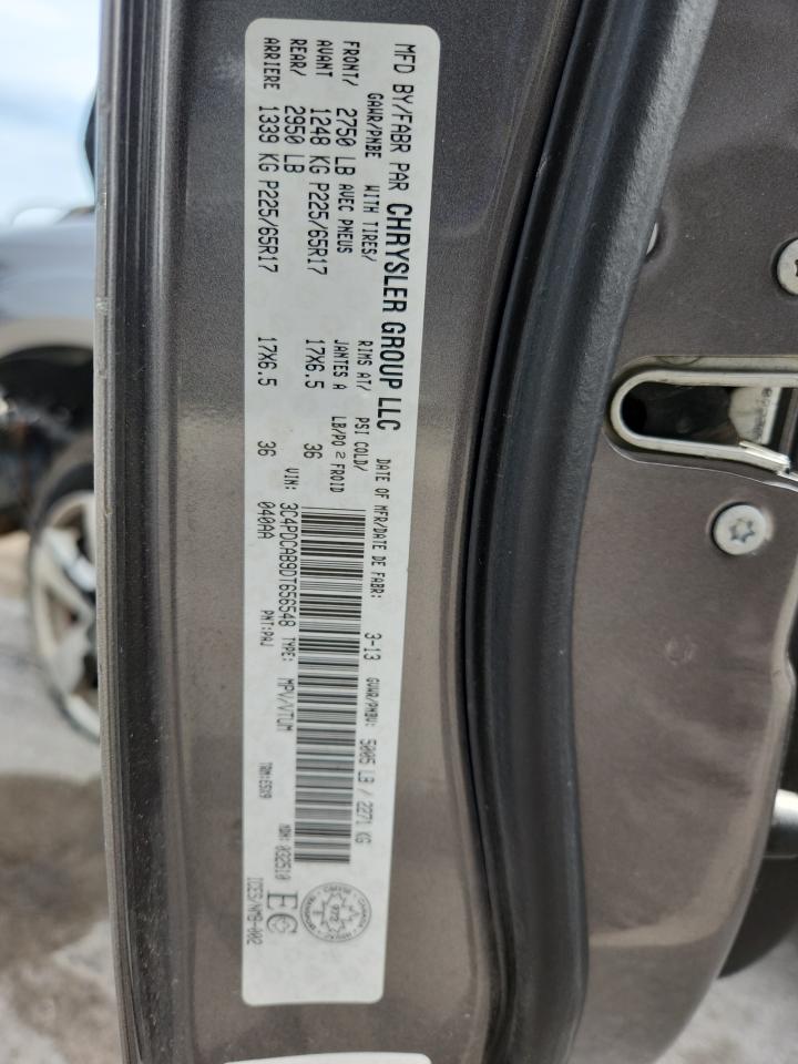 2013 Dodge Journey Se VIN: 3C4PDCAB9DT656548 Lot: 80185805