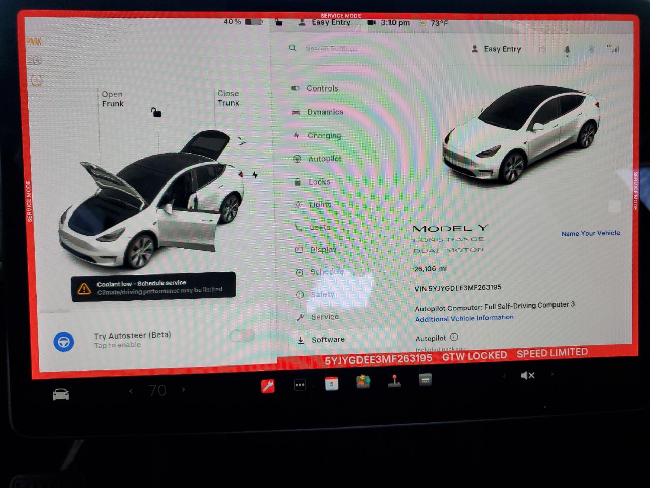 2021 Tesla Model Y VIN: 5YJYGDEE3MF263195 Lot: 71460845