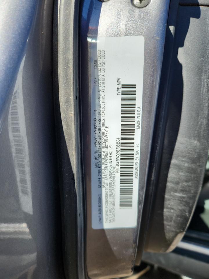 2008 Subaru Outback VIN: 4S4BP60C987358584 Lot: 84034345