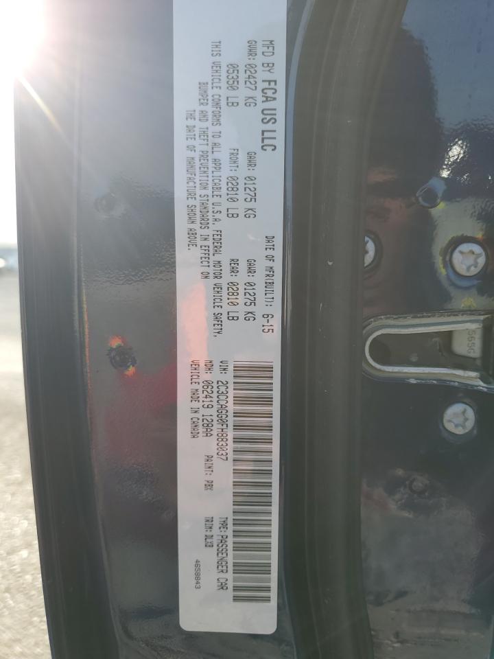 2015 Chrysler 300 S VIN: 2C3CCAGG0FH883037 Lot: 84225255