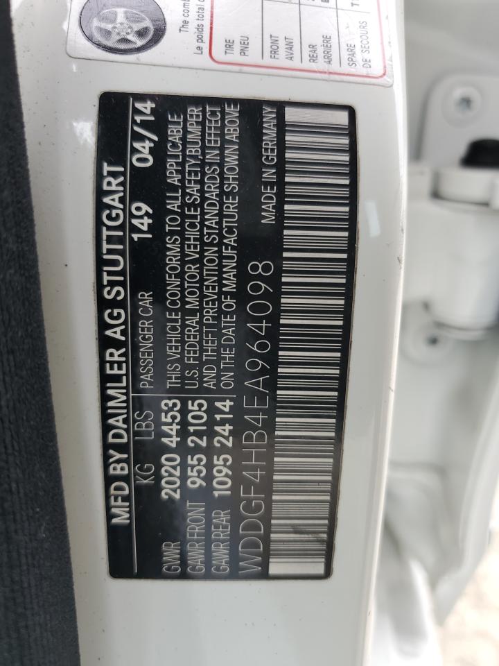 2014 Mercedes-Benz C 250 VIN: WDDGF4HB4EA964098 Lot: 83888985