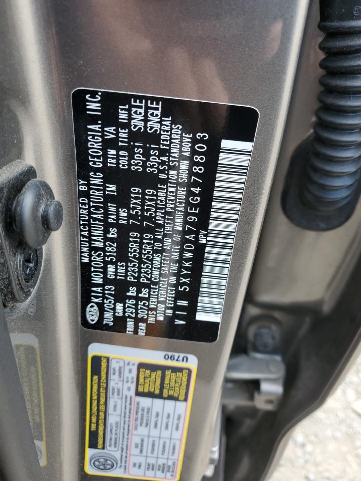 2014 Kia Sorento Sx VIN: 5XYKWDA79EG478803 Lot: 81086925