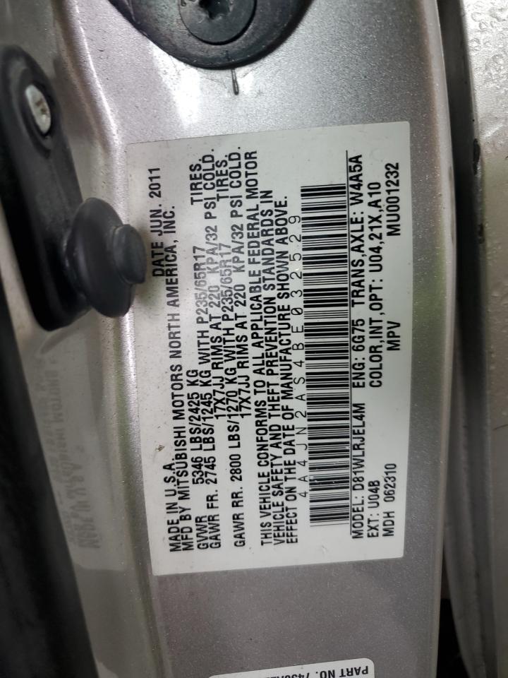 2011 Mitsubishi Endeavor Ls VIN: 4A4JN2AS4BE032529 Lot: 84164875