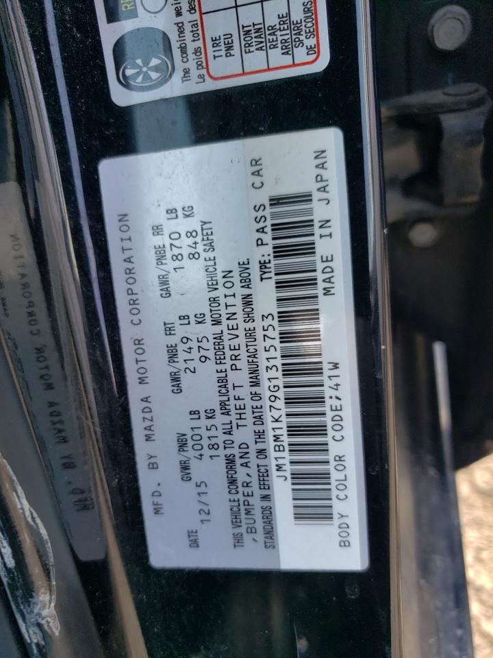 2016 Mazda 3 Sport VIN: JM1BM1K79G1315753 Lot: 69376915