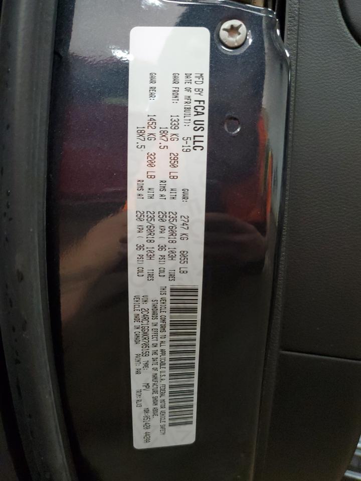 2019 Chrysler Pacifica Limited VIN: 2C4RC1GGXKR705159 Lot: 80269615