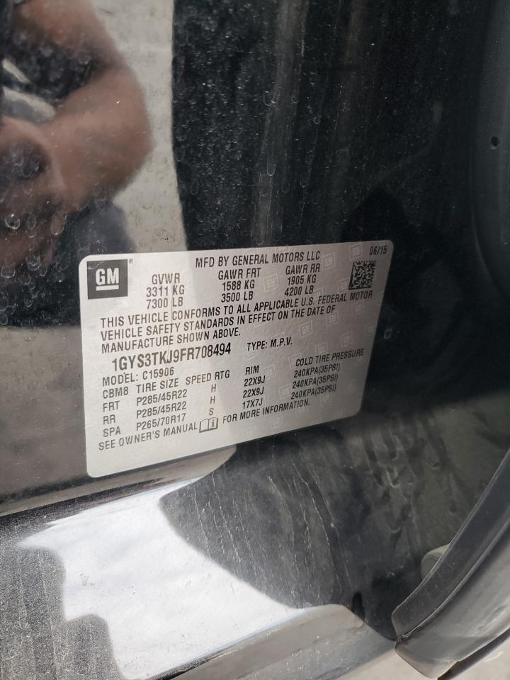 2015 Cadillac Escalade Esv Premium VIN: 1GYS3TKJ9FR708494 Lot: 81336985