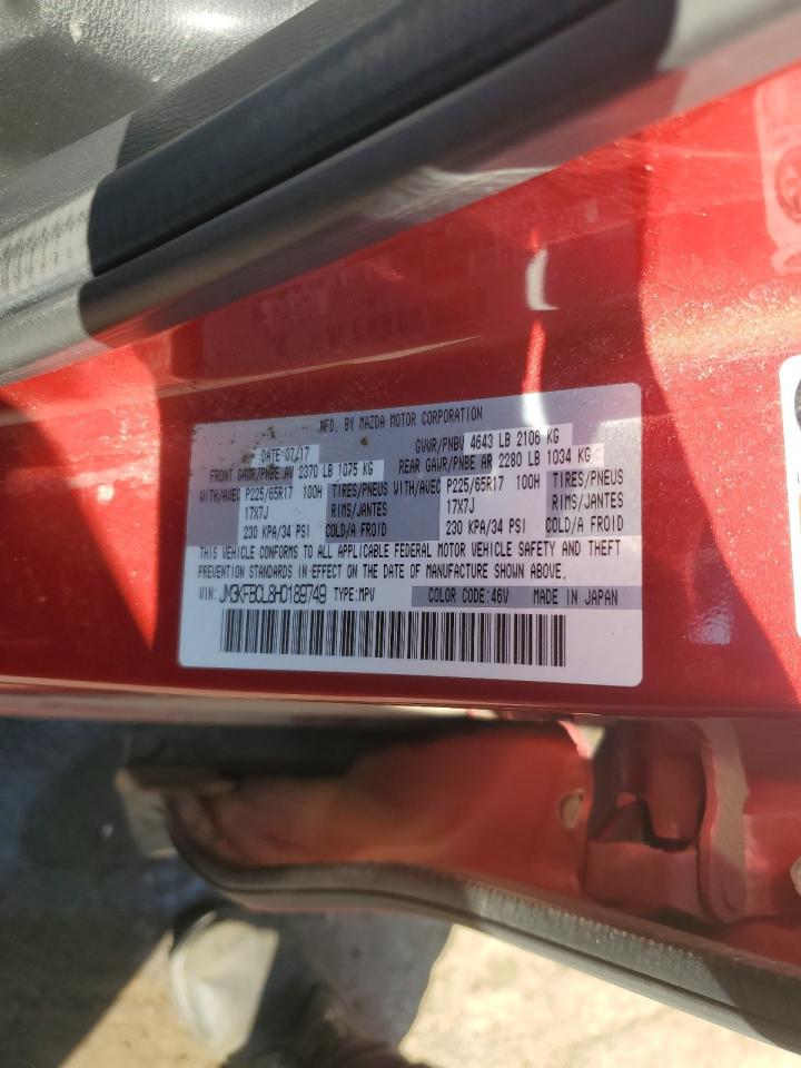 2017 Mazda Cx-5 Touring VIN: JM3KFBCL8H0189749 Lot: 81304255