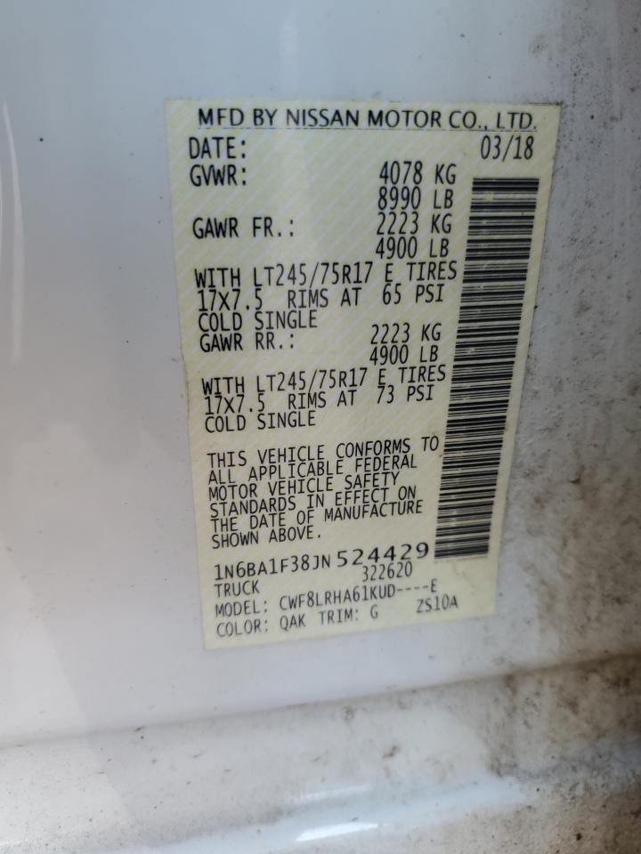 2018 Nissan Titan Xd S VIN: 1N6BA1F38JN524429 Lot: 84228385