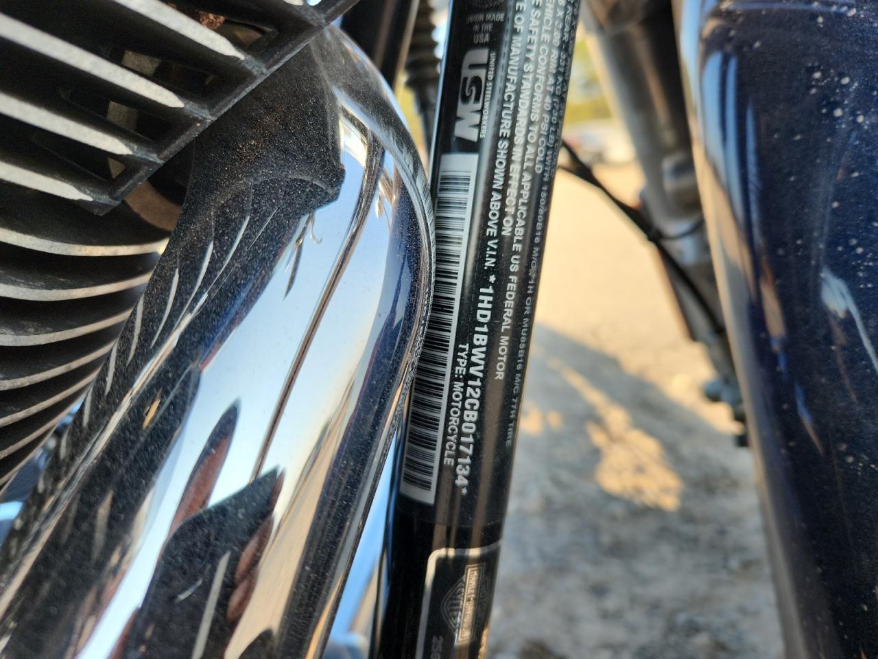 2012 Harley-Davidson Flstc Heritage Softail Classic VIN: 1HD1BWV12CB017134 Lot: 81081165