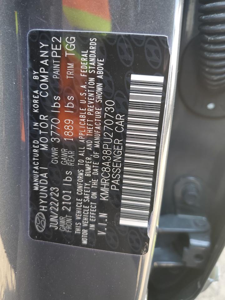 2023 Hyundai Venue Sel VIN: KMHRC8A38PU270730 Lot: 83842955