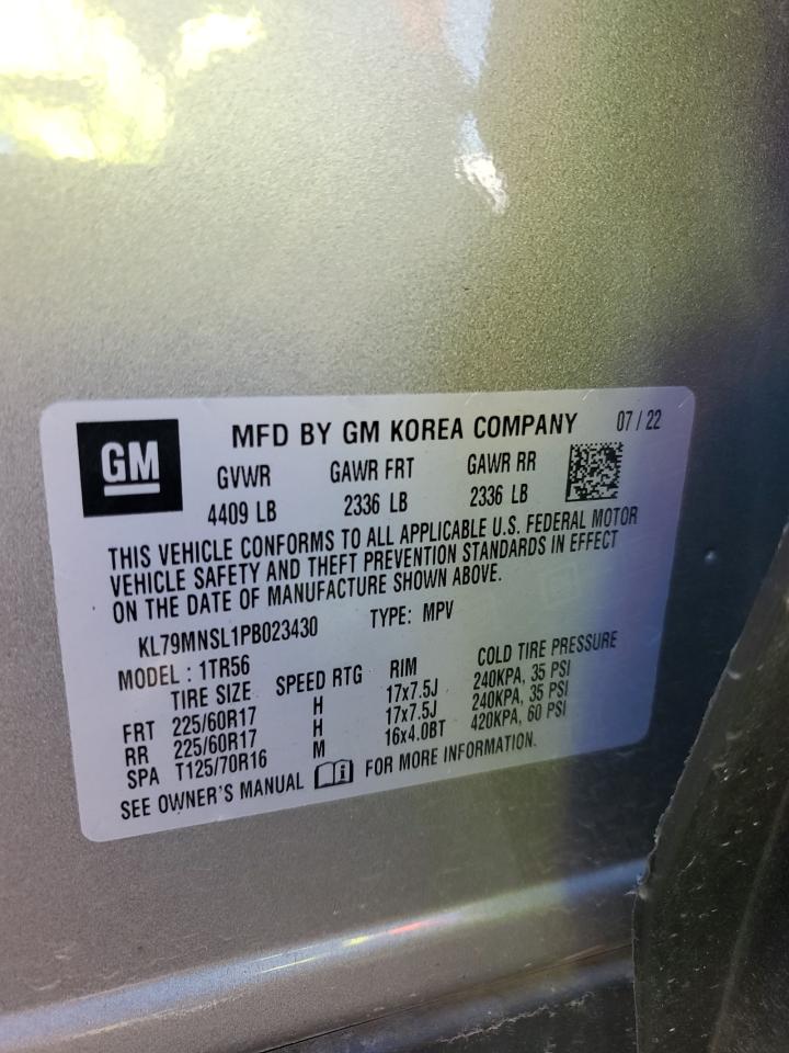 2023 Chevrolet Trailblazer Ls VIN: KL79MNSL1PB023430 Lot: 83943225