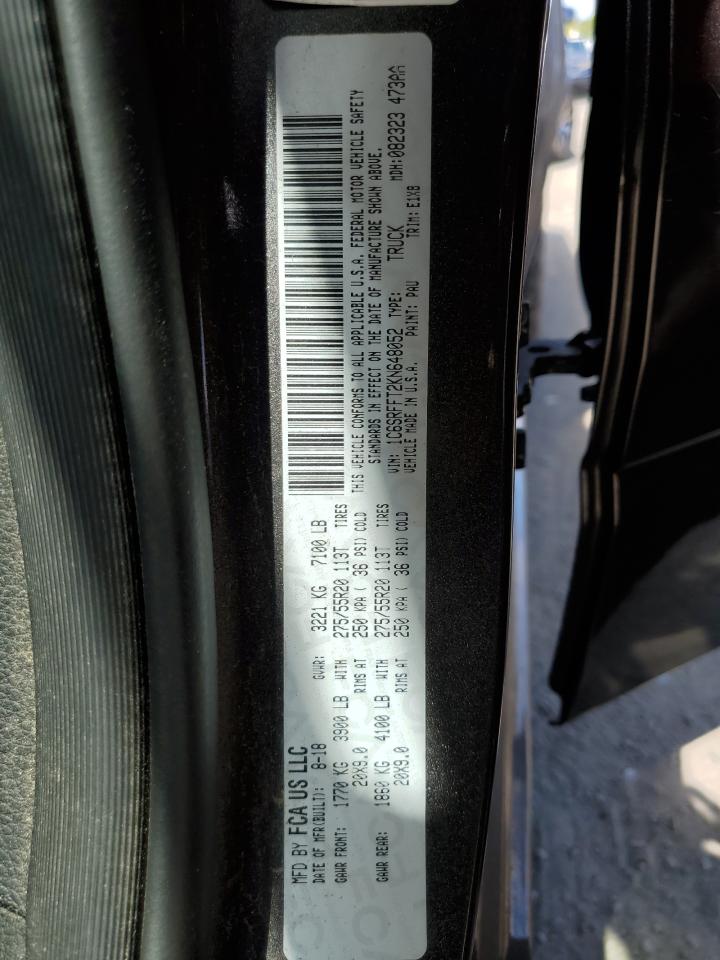 2019 Ram 1500 Big Horn/Lone Star VIN: 1C6SRFFT2KN648052 Lot: 70281985