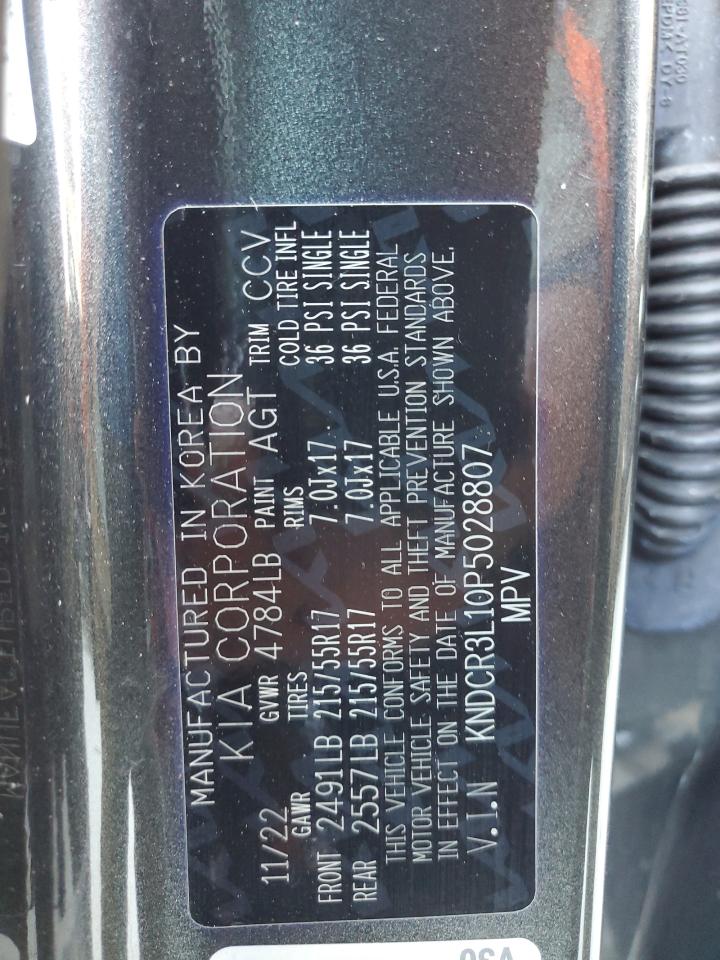 2023 Kia Niro Wind VIN: KNDCR3L10P5028807 Lot: 80922345