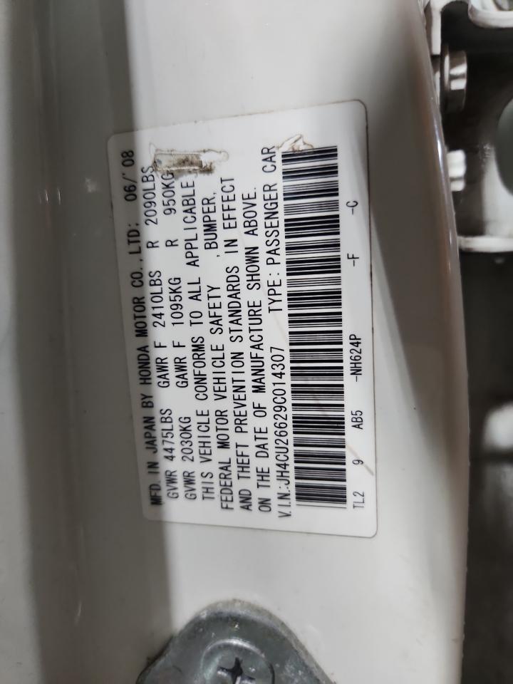 2009 Acura Tsx VIN: JH4CU26629C014307 Lot: 83992625