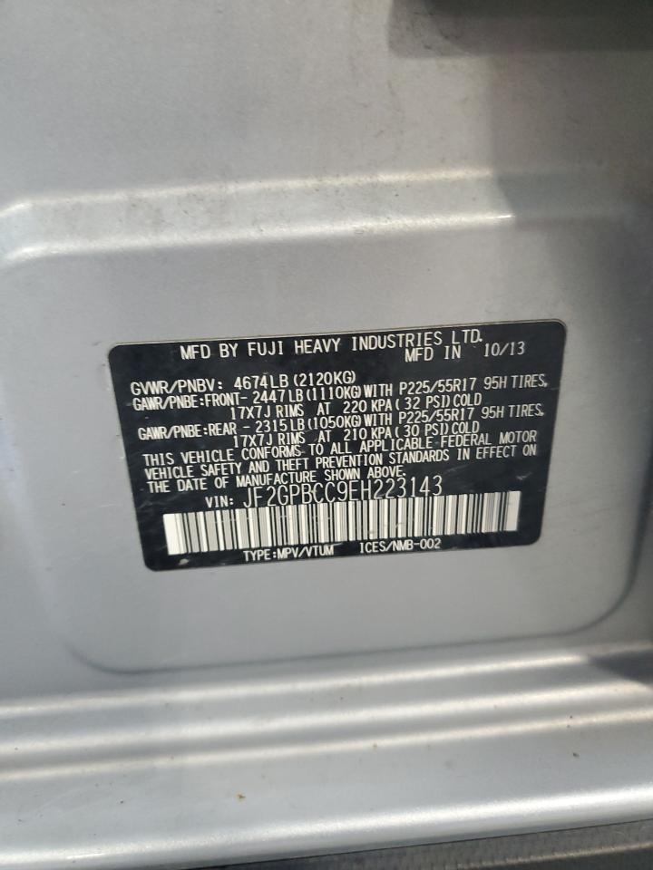 2014 Subaru Xv Crosstrek 2.0I Hybrid VIN: JF2GPBCC9EH223143 Lot: 71994715