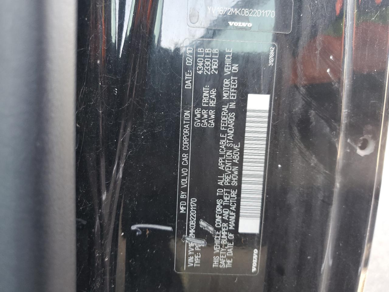 2013 Volvo C30 T5 VIN: YV1672MK0B2201170 Lot: 80823225