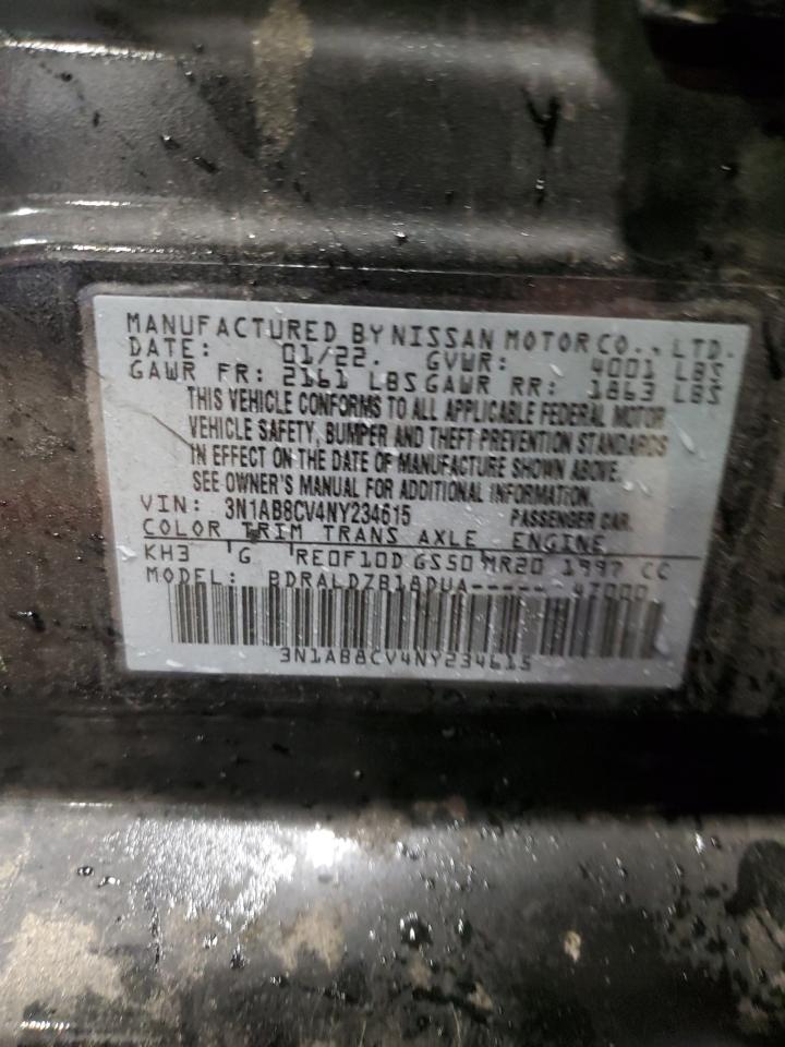 2022 Nissan Sentra Sv VIN: 3N1AB8CV4NY234615 Lot: 84358845