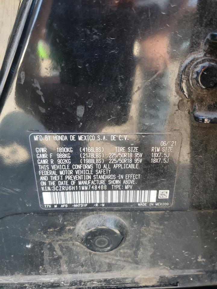 2021 Honda Hr-V Sport VIN: 3CZRU6H11MM748488 Lot: 80069745