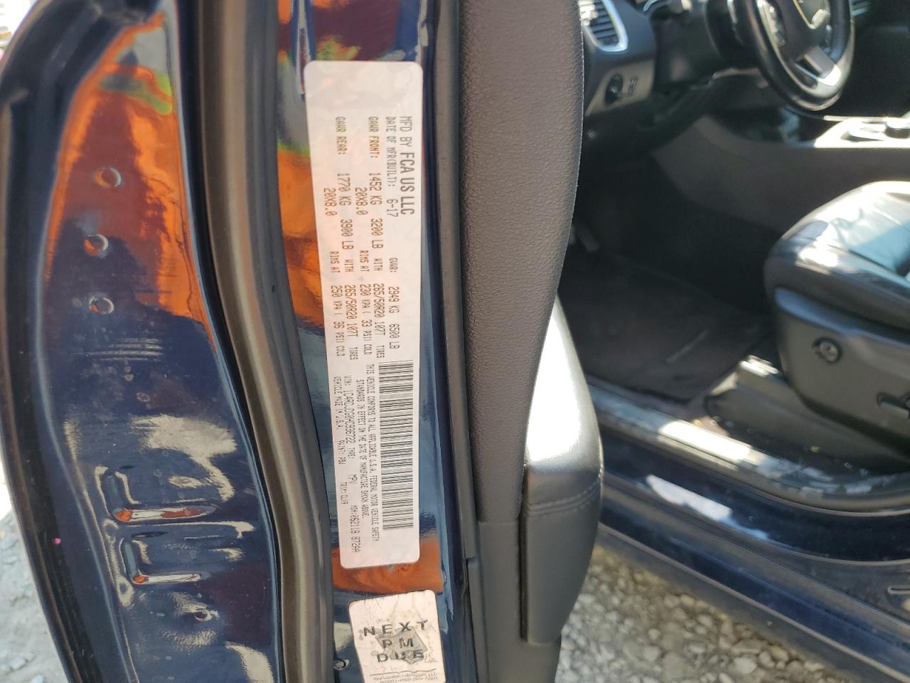 2017 Dodge Durango Gt VIN: 1C4RDJDG0HC936722 Lot: 71443055