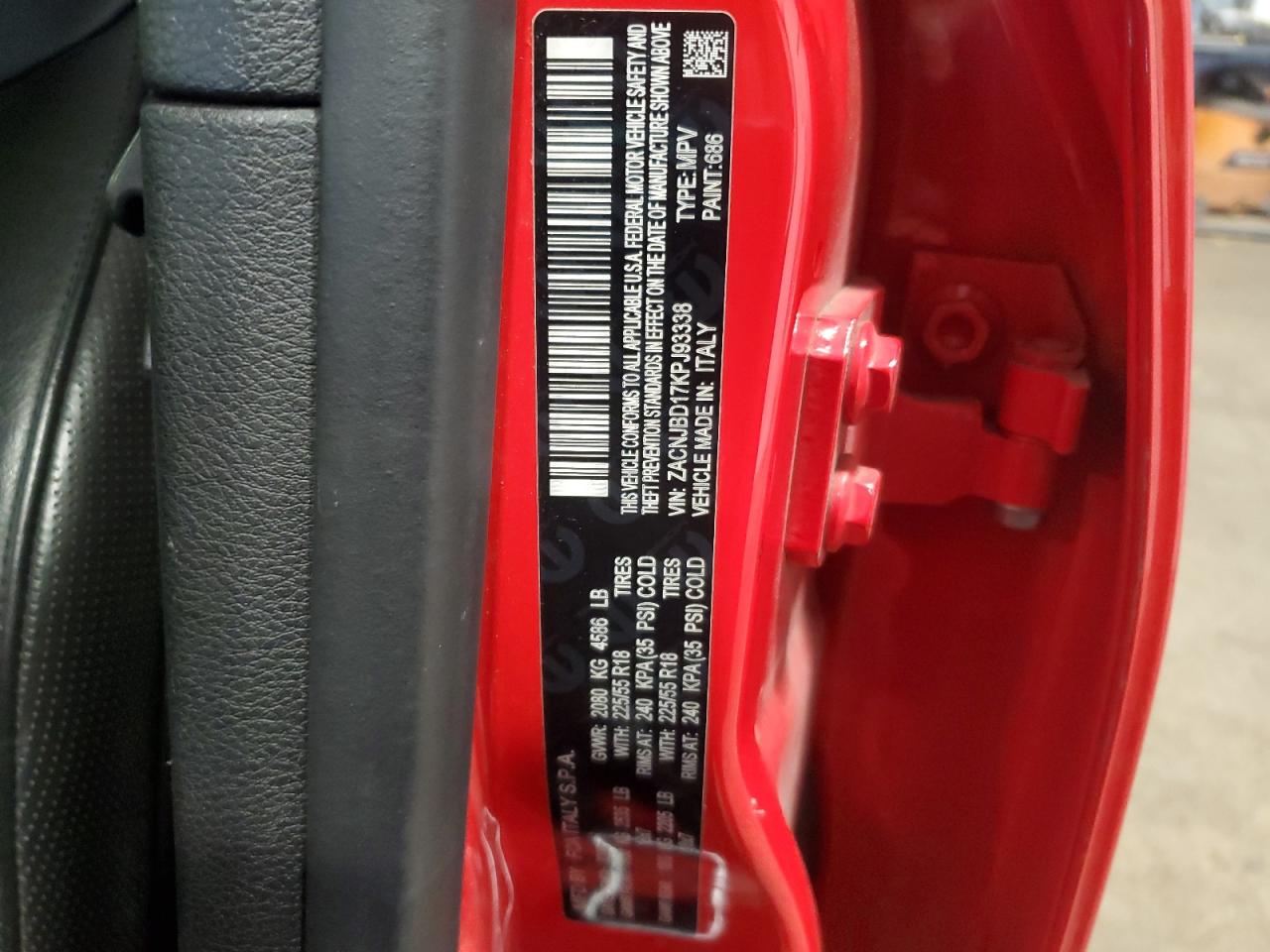 2019 Jeep Renegade Limited VIN: ZACNJBD17KPJ93338 Lot: 81096155