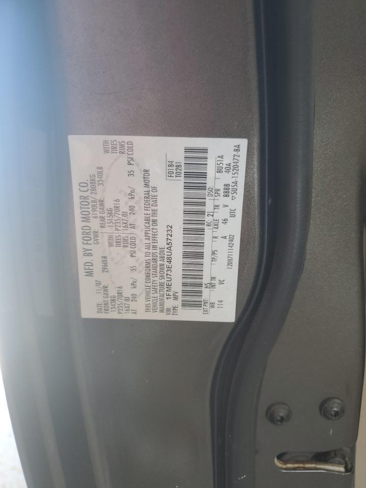 2008 Ford Explorer Xlt VIN: 1FMEU73E48UA57232 Lot: 81025505