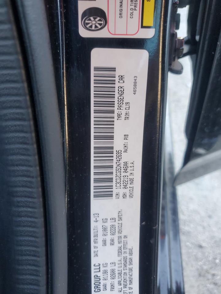 2013 Dodge Avenger Sxt VIN: 1C3CDZCG5DN742695 Lot: 80389175