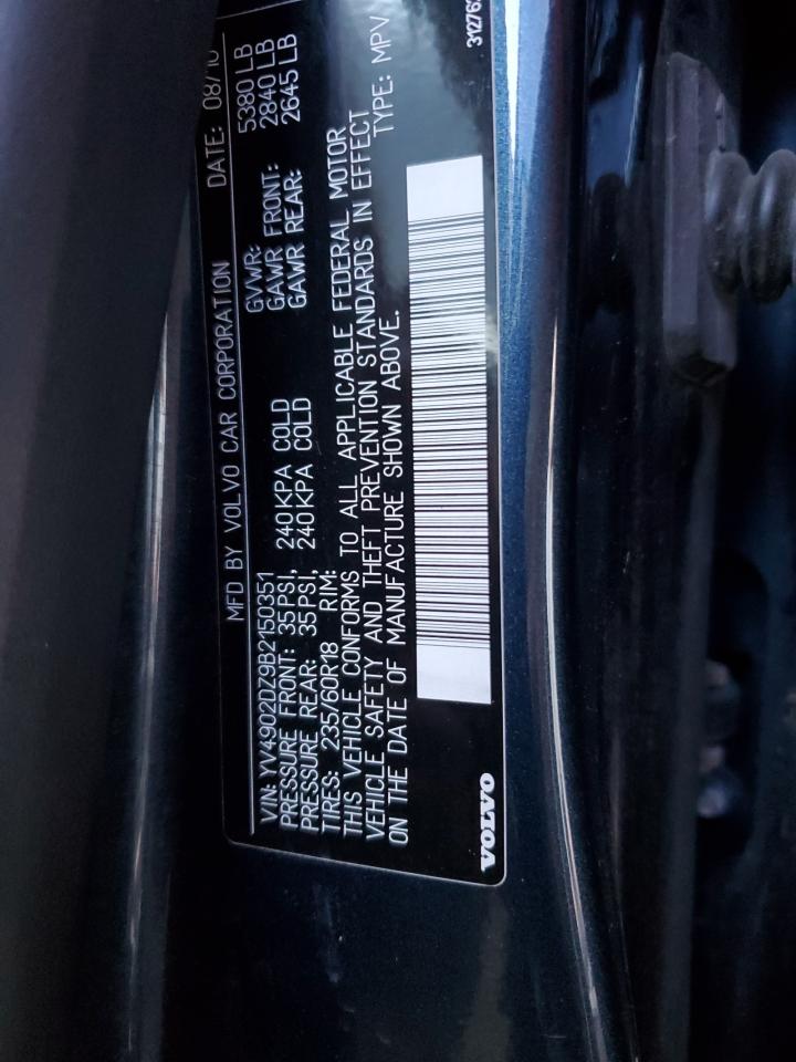 2011 Volvo Xc60 T6 VIN: YV4902DZ9B2150351 Lot: 80924425