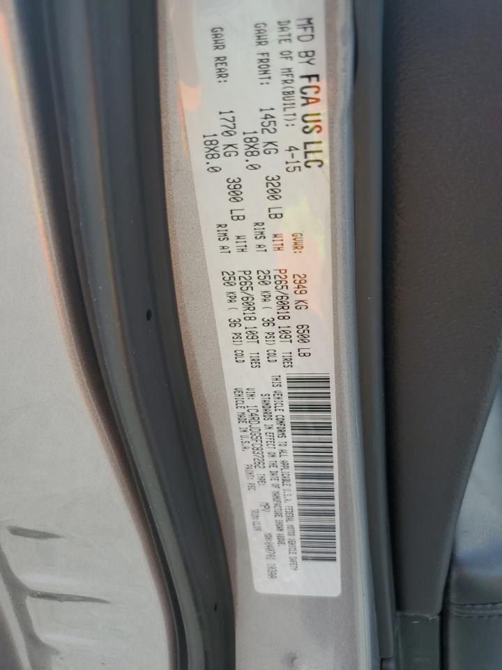 2015 Dodge Durango Limited VIN: 1C4RDJDG5FC837262 Lot: 71674165