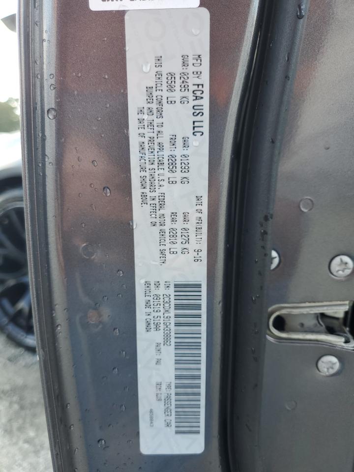 2016 Dodge Charger Srt Hellcat VIN: 2C3CDXL91GH338862 Lot: 71837155