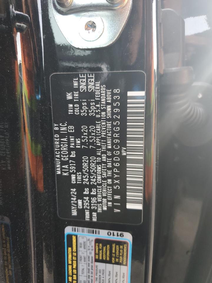 2024 Kia Telluride S VIN: 5XYP6DGC9RG529538 Lot: 80828185