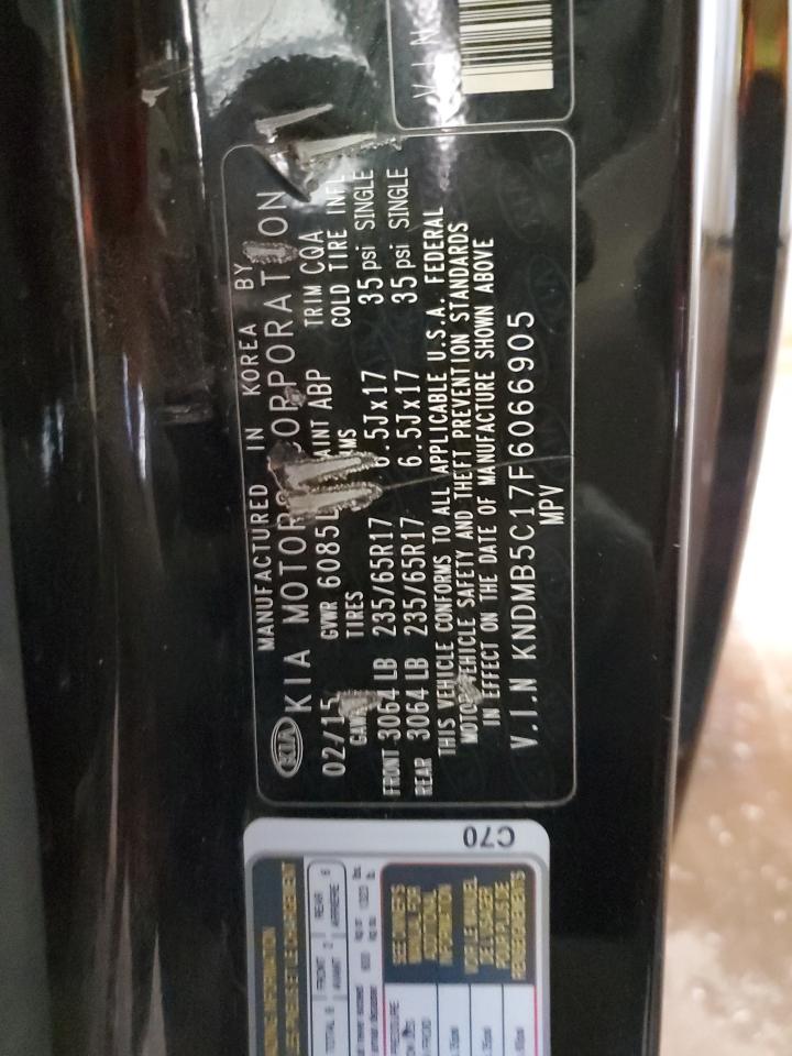 2015 Kia Sedona Lx VIN: KNDMB5C17F6066905 Lot: 81787745