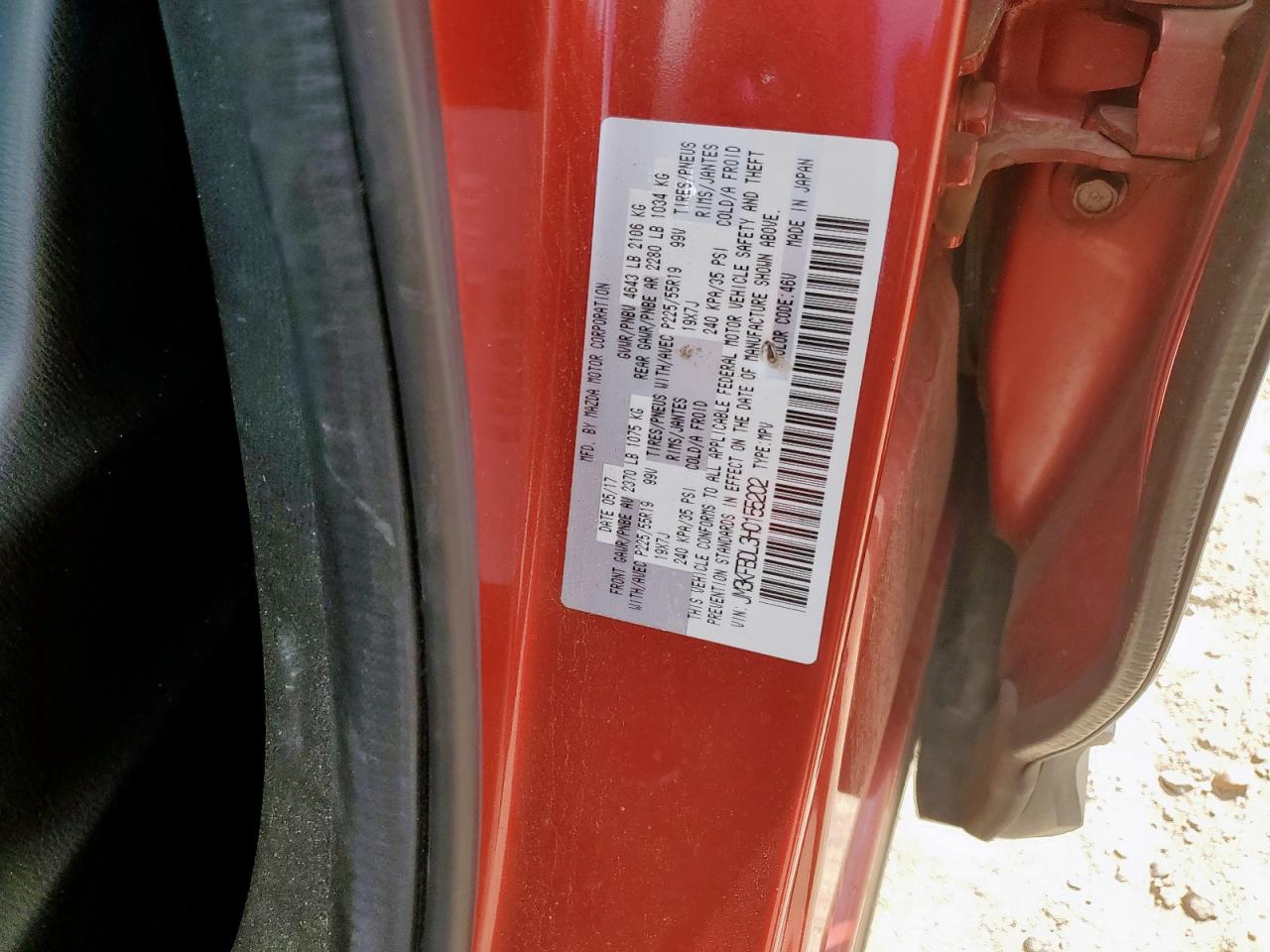 2017 Mazda Cx-5 Grand Touring VIN: JM3KFBDL3H0155202 Lot: 81516095