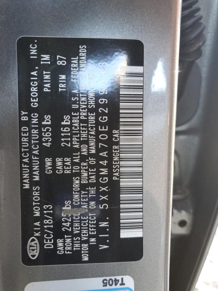 2014 Kia Optima Lx VIN: 5XXGM4A70EG299033 Lot: 70693115