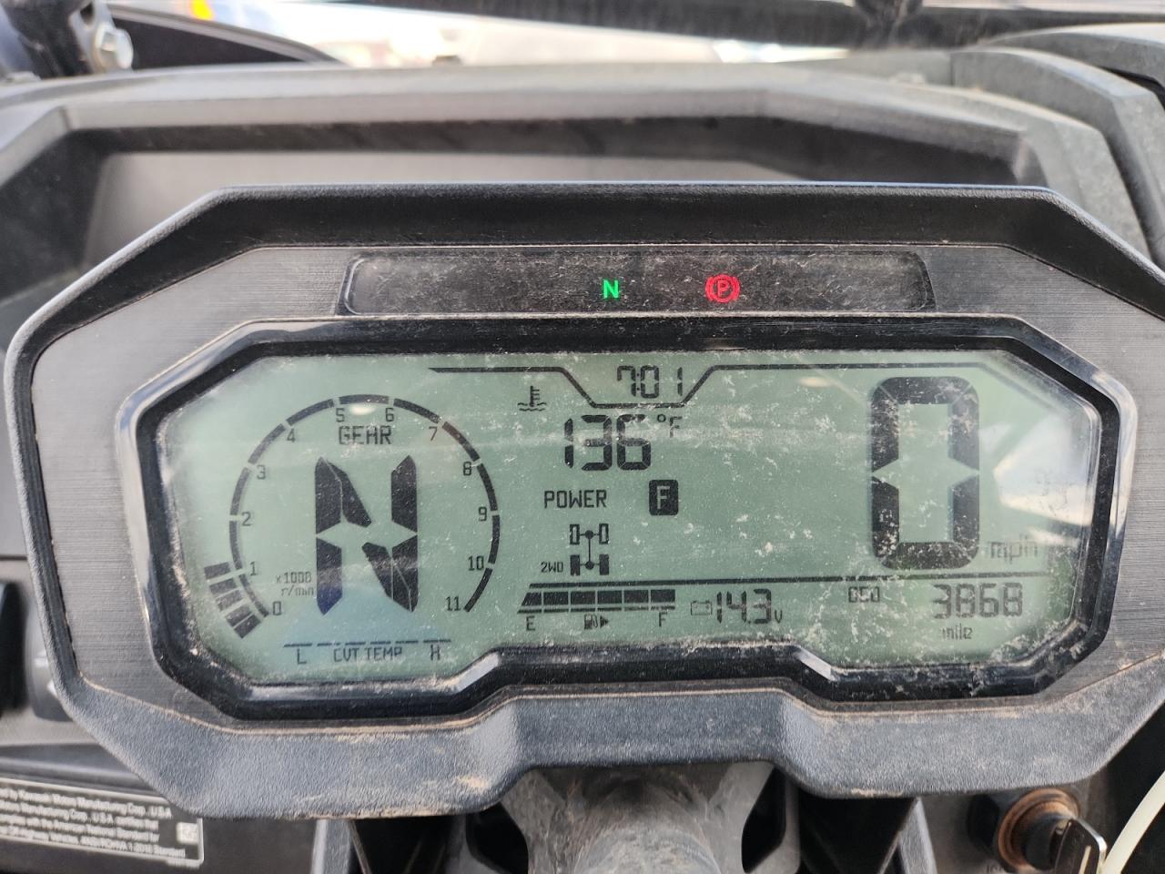 2022 Kawasaki Krf 1000 A VIN: JKARFCA1XNB516158 Lot: 72001035