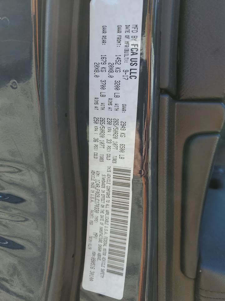 2018 Jeep Grand Cherokee Laredo VIN: 1C4RJFAG9JC170330 Lot: 70809415