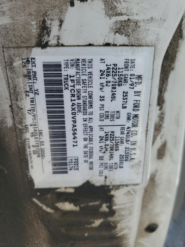 1997 Ford Ranger Super Cab VIN: 1FTCR14X0VPA56471 Lot: 80816305