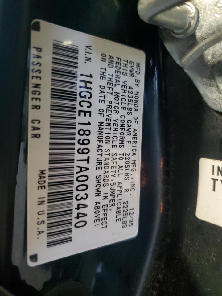 1996 Honda Accord Ex VIN: 1HGCE1899TA003440 Lot: 71966855