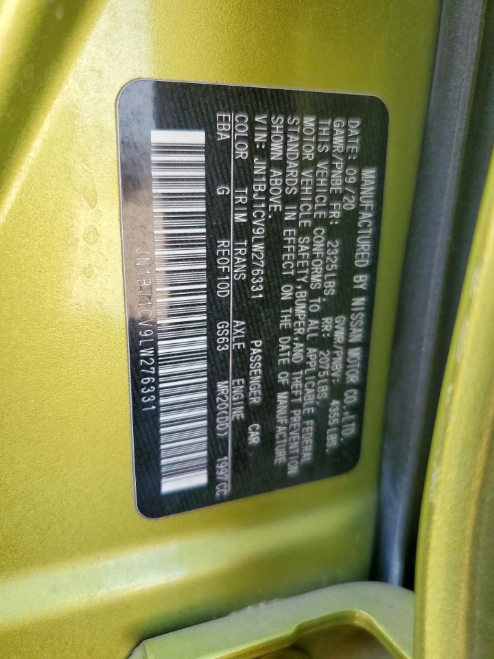 2020 Nissan Rogue Sport S VIN: JN1BJ1CV9LW276331 Lot: 81907825