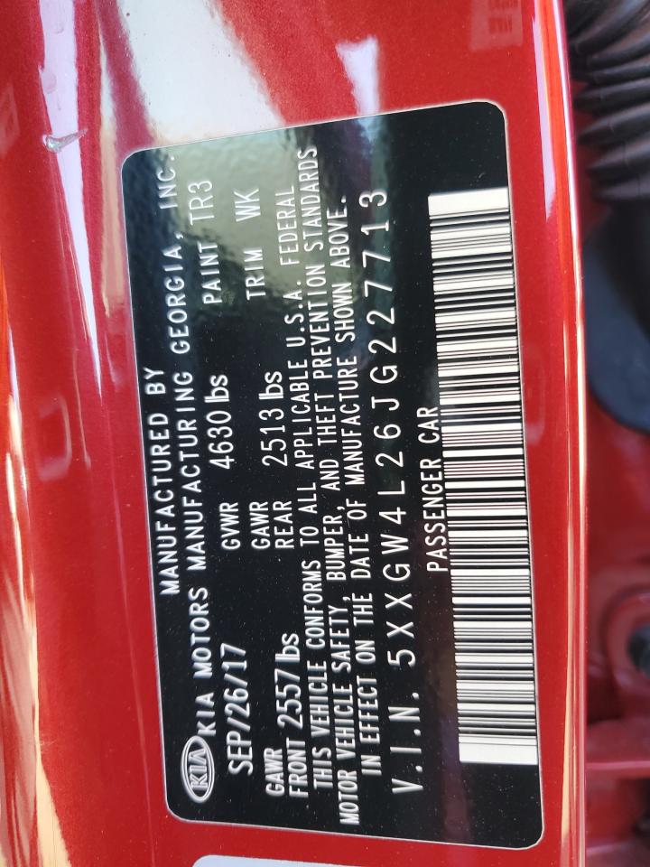 2018 Kia Optima Sx VIN: 5XXGW4L26JG227713 Lot: 81815945