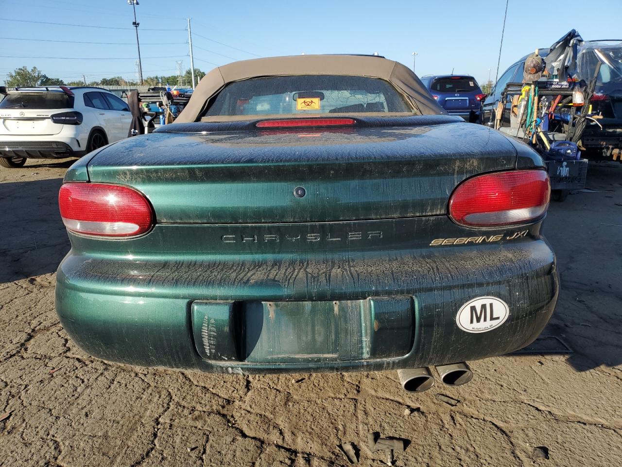 1999 Chrysler Sebring Jxi VIN: 3C3EL55H2XT200209 Lot: 84542515