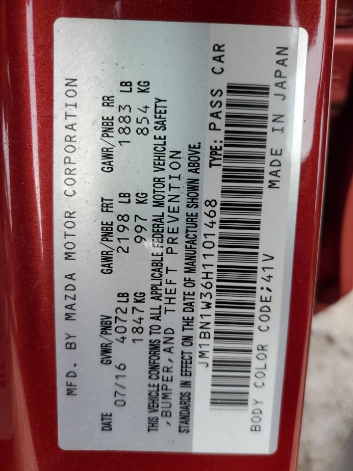 2017 Mazda 3 Grand Touring VIN: JM1BN1W36H1101468 Lot: 82043625